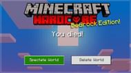 Fans have long asked for Hardcore Mode worlds on Bedrock Edition (Image via ECKOSOLDIER/Youtube)
